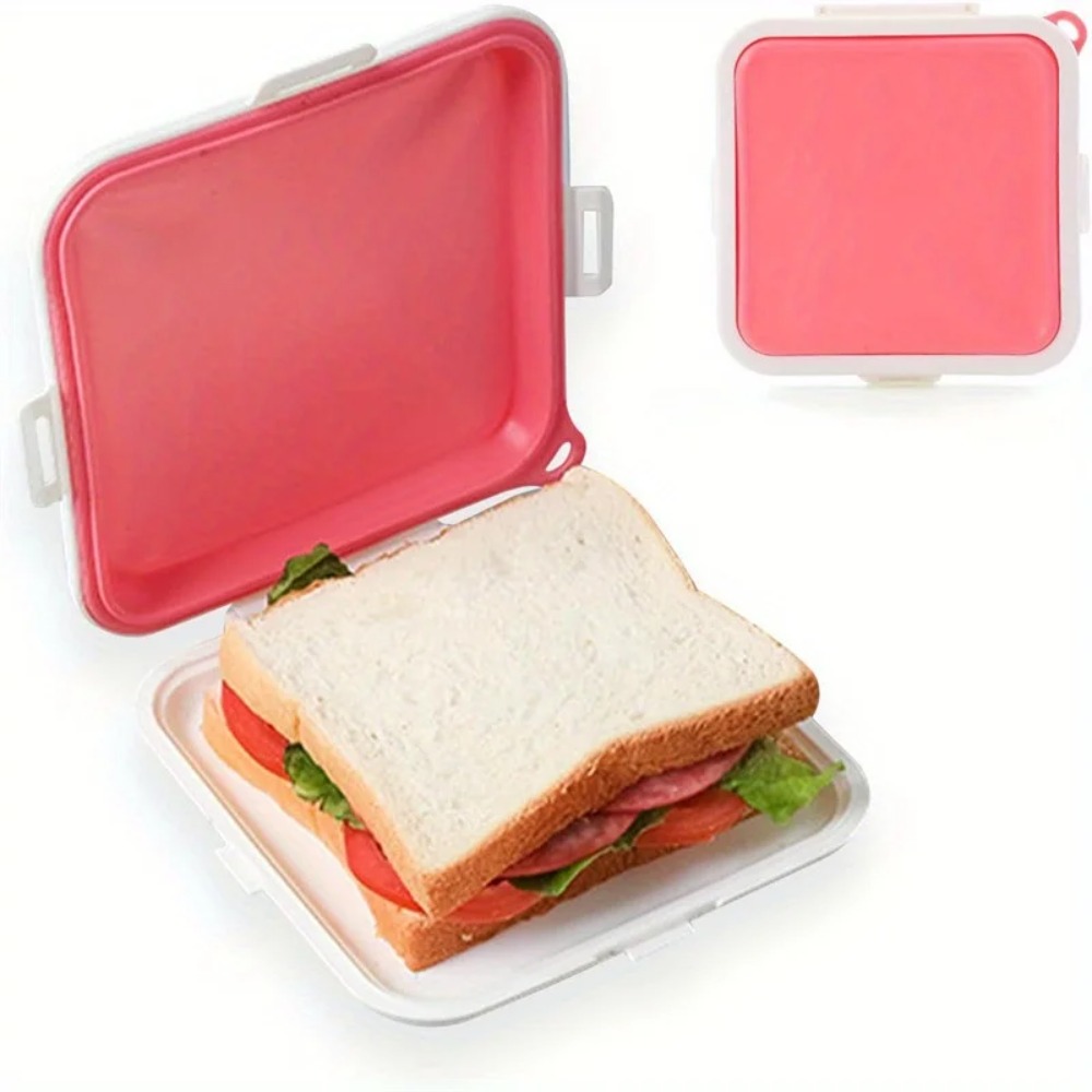 Food And Snacks For Picnic - Silicone Sandwich Storage Box Sandwich Containers