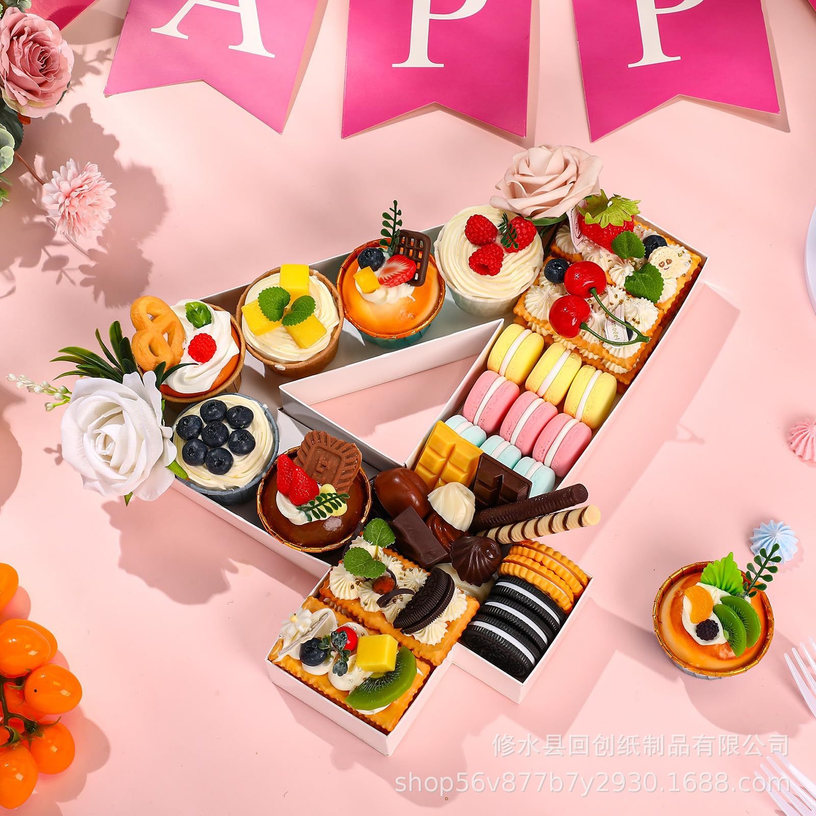 Food Snacks For Baby Shower - 0-9 Number Food Trays Birthday Party