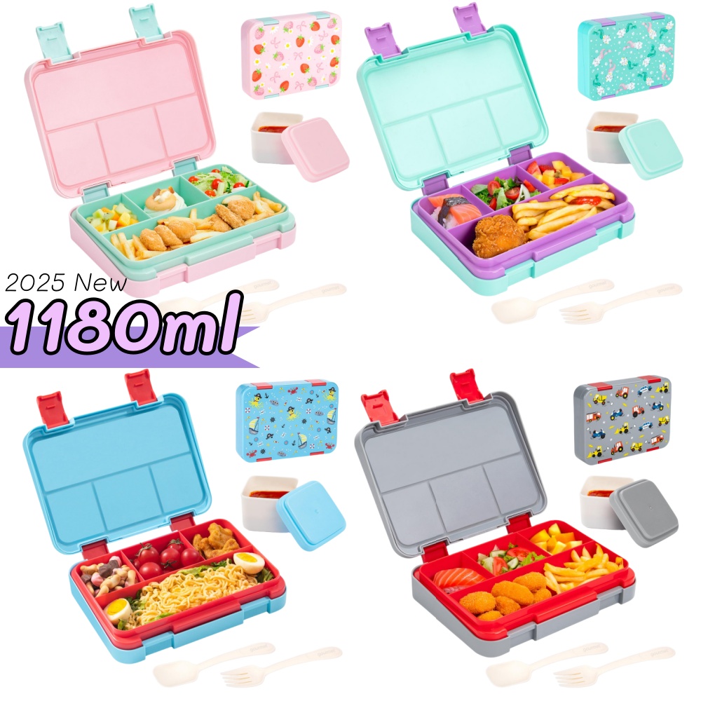 Food And Snacks For Picnic - 40oz Cartoon Pattern Bento Lunch Box