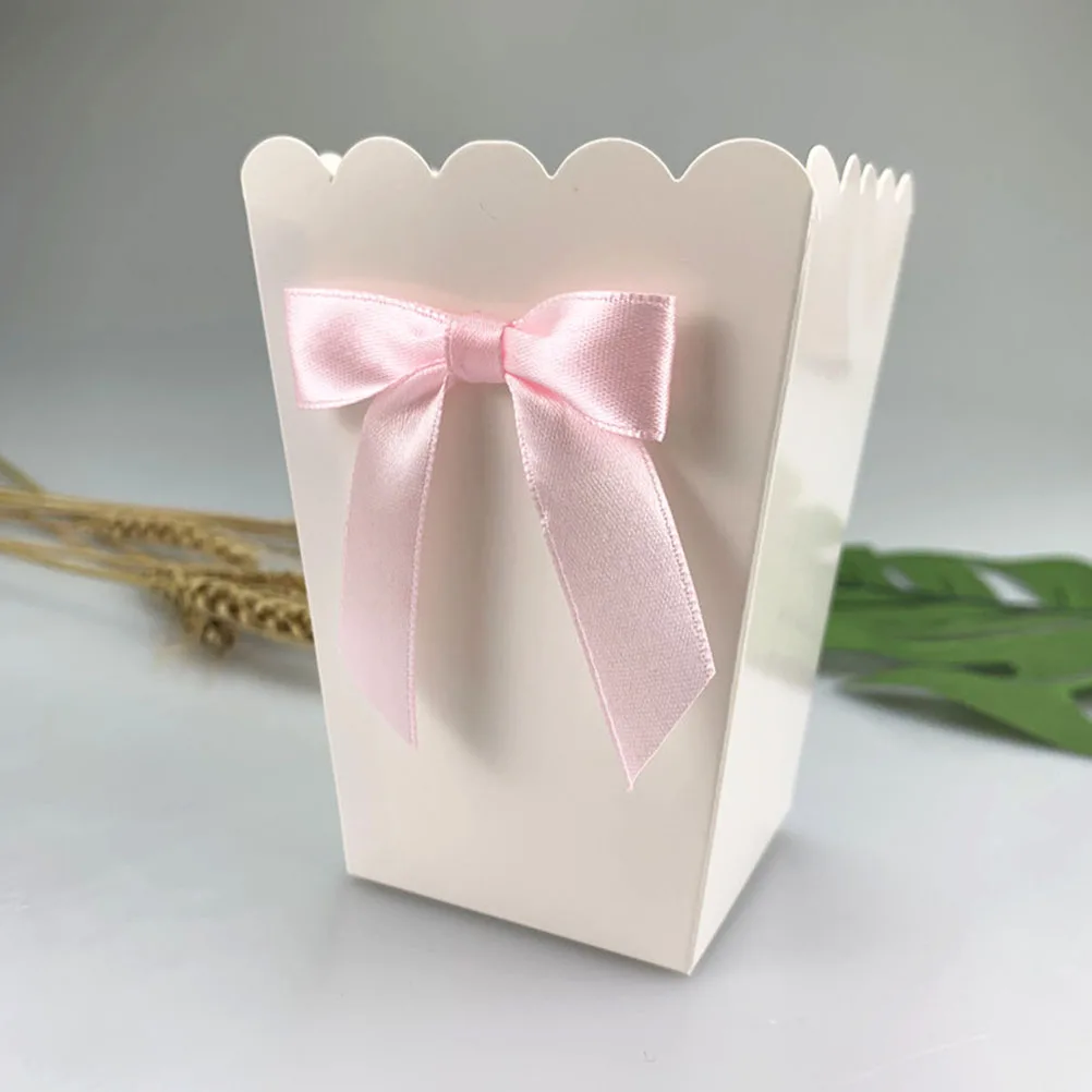 12pcs Pink Bow Popcorn Box Par - Food Snacks For Baby Shower review and price