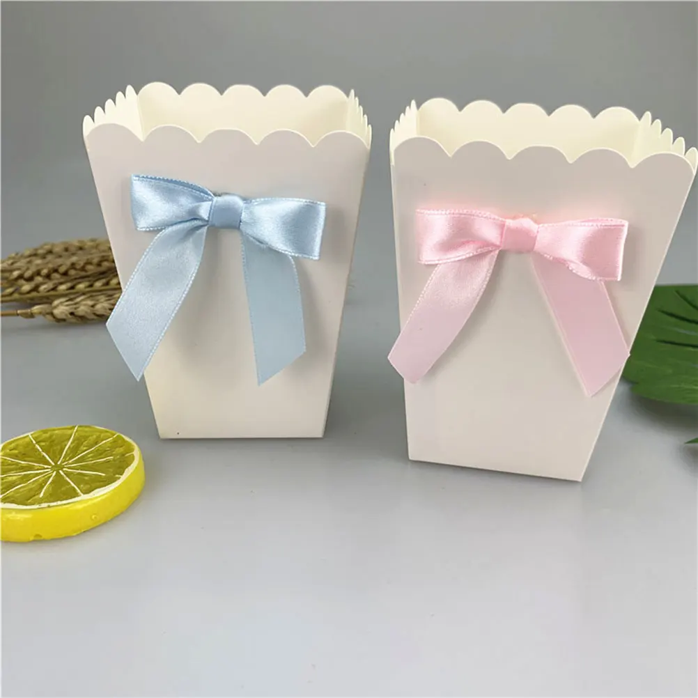 12pcs Pink Bow Popcorn Box Par - Food Snacks For Baby Shower review and price