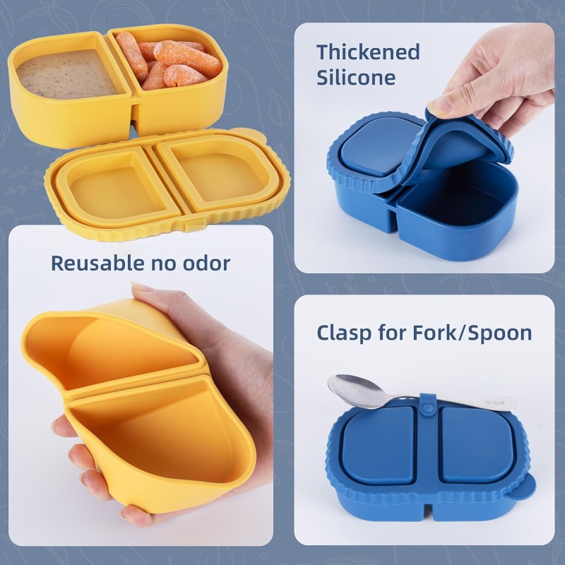Reusable Silicone Snack Contai - Food And Snacks For Picnic review and price