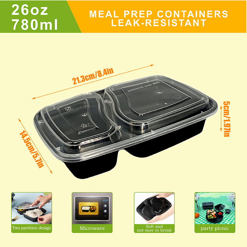 10/40 Pack 26 oz Two-Compartme - Food And Snacks For Picnic review and price