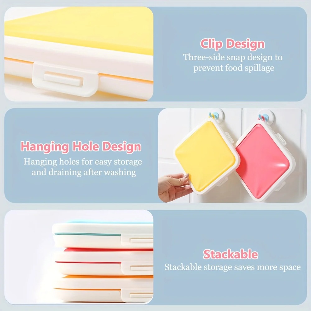 Silicone Sandwich Storage Box  - Food And Snacks For Picnic review and price