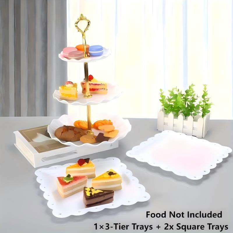 1/3/4/5PCS Decorative Food Tra - Food Snacks For Baby Shower review and price