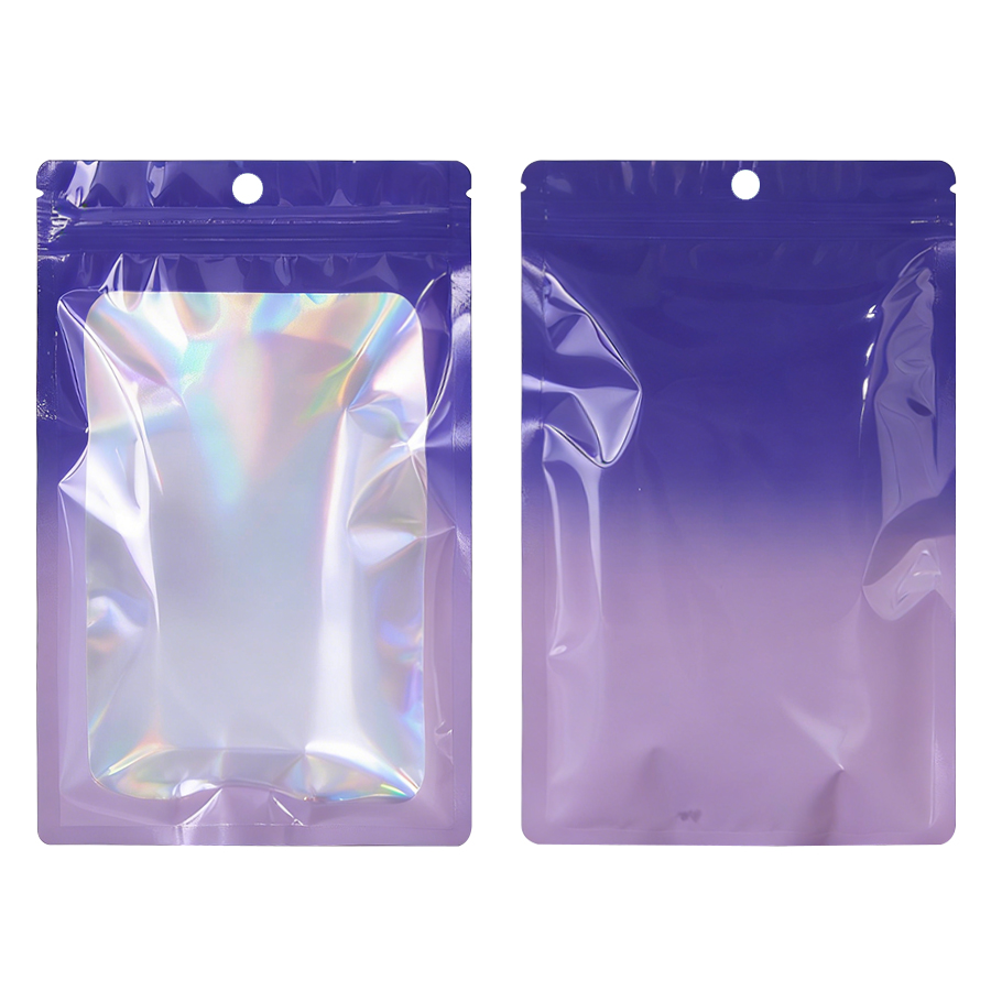 Holographic Color Square Zippe - Snacks Food Usa review and price