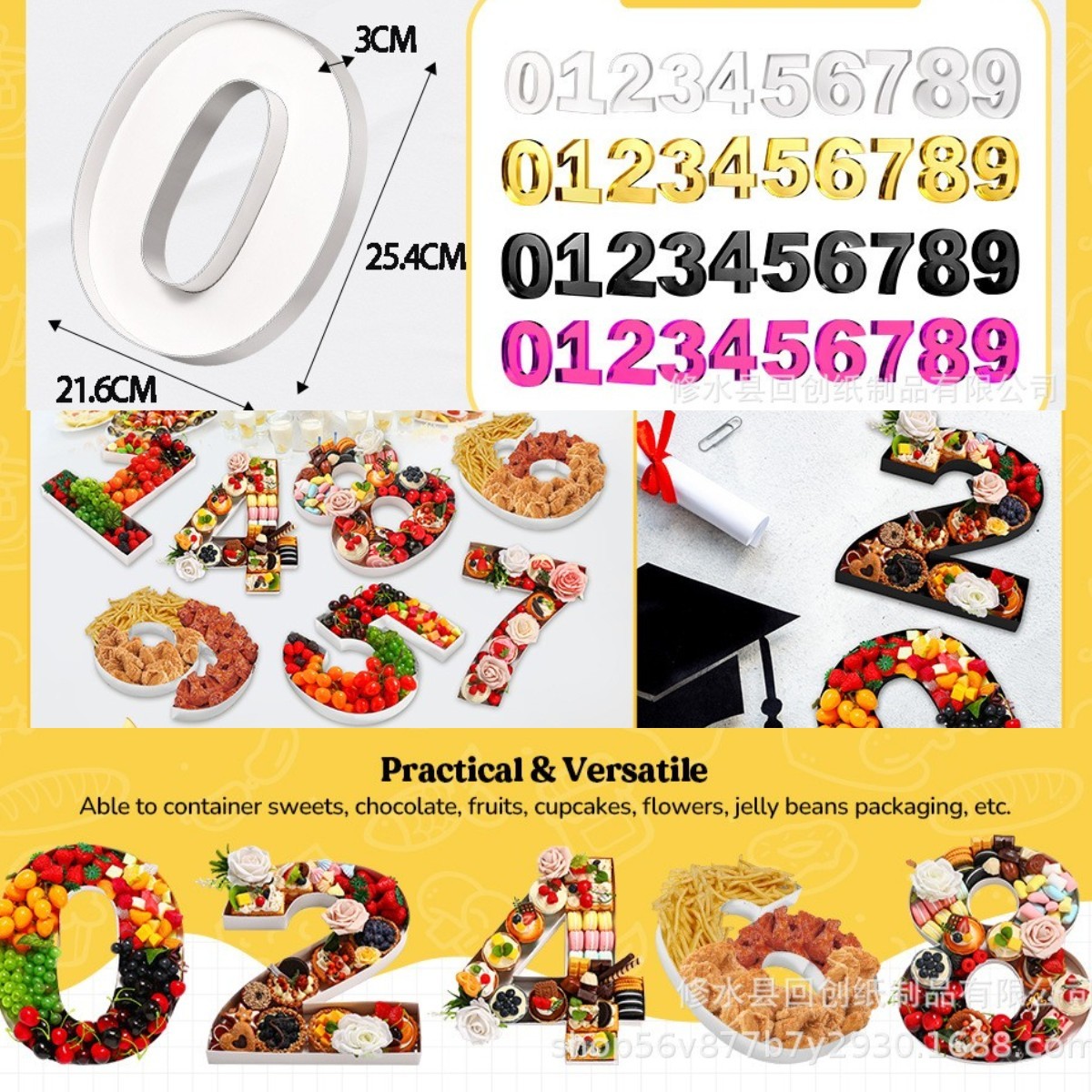 0-9 Number Food Trays Birthday - Food Snacks For Baby Shower review and price