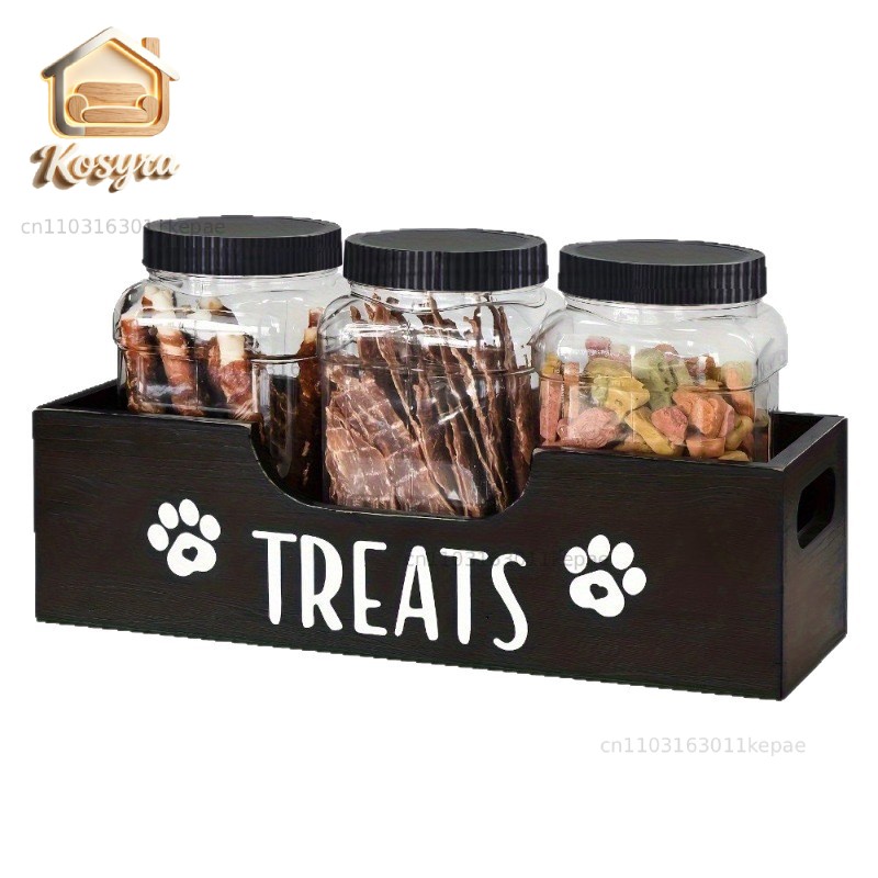 Wooden dog food container stor - Food Snacks Amazon review and price