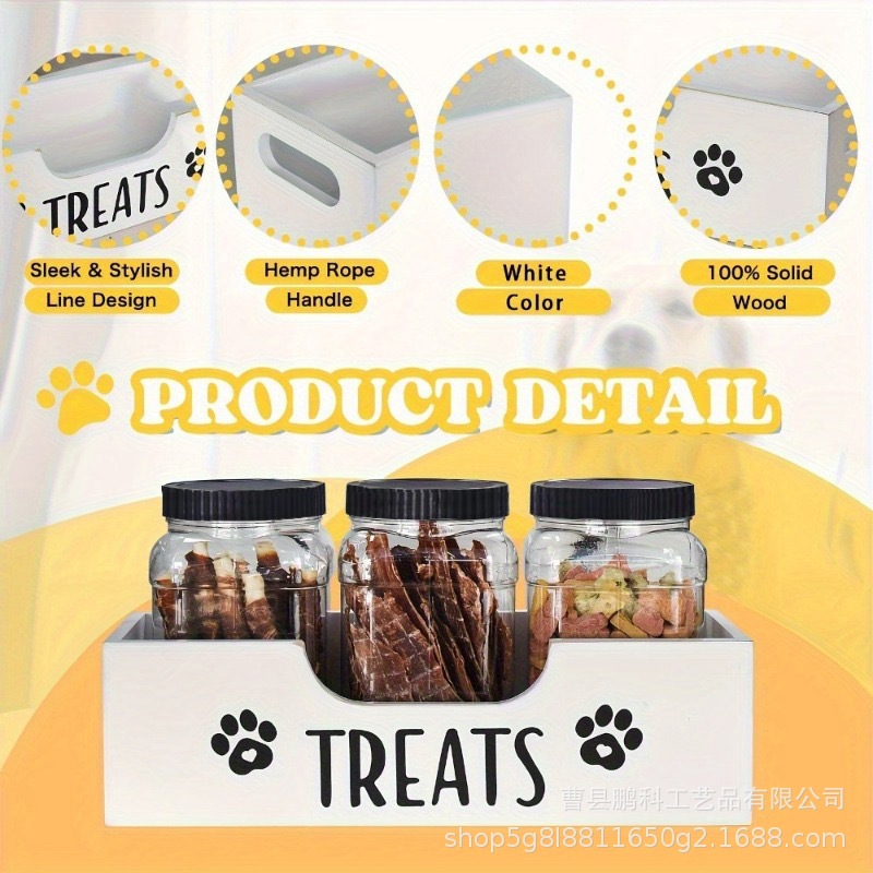 Wooden dog food container stor - Food Snacks Amazon review and price