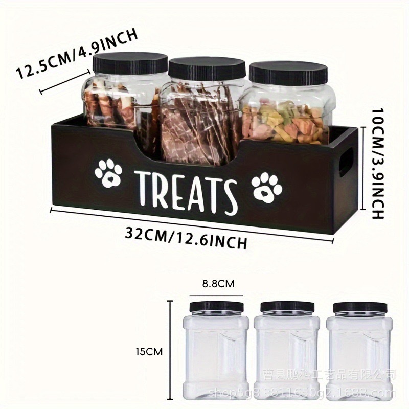 Wooden dog food container stor - Food Snacks Amazon review and price