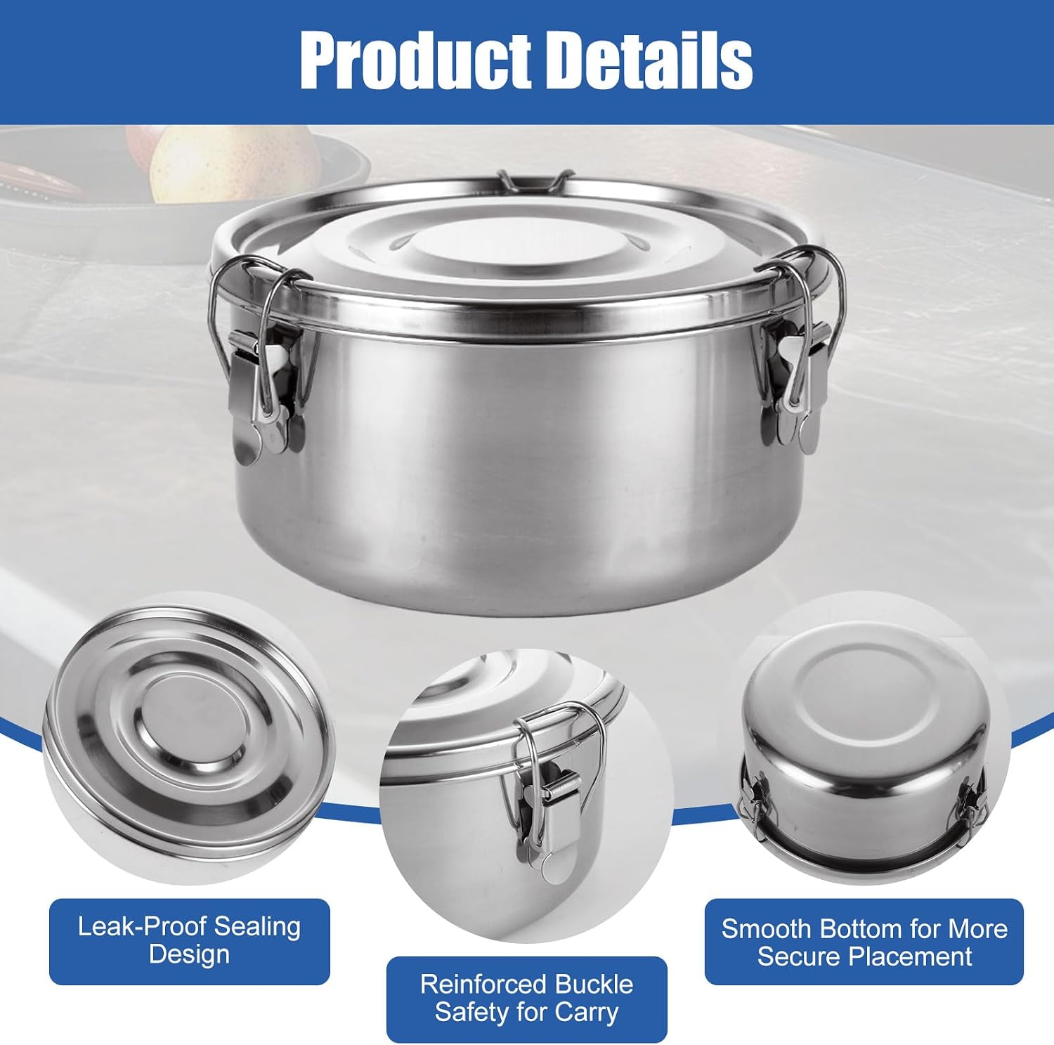 QTLCOHD 3 Pcs Stainless Steel  - Food And Snacks For Picnic review and price