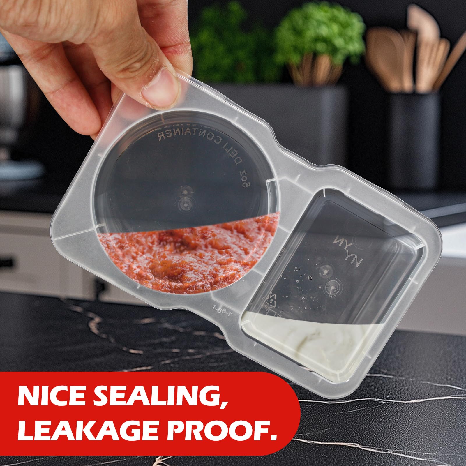Reusable Plastic Sauce Contain - Food And Snacks For Picnic review and price