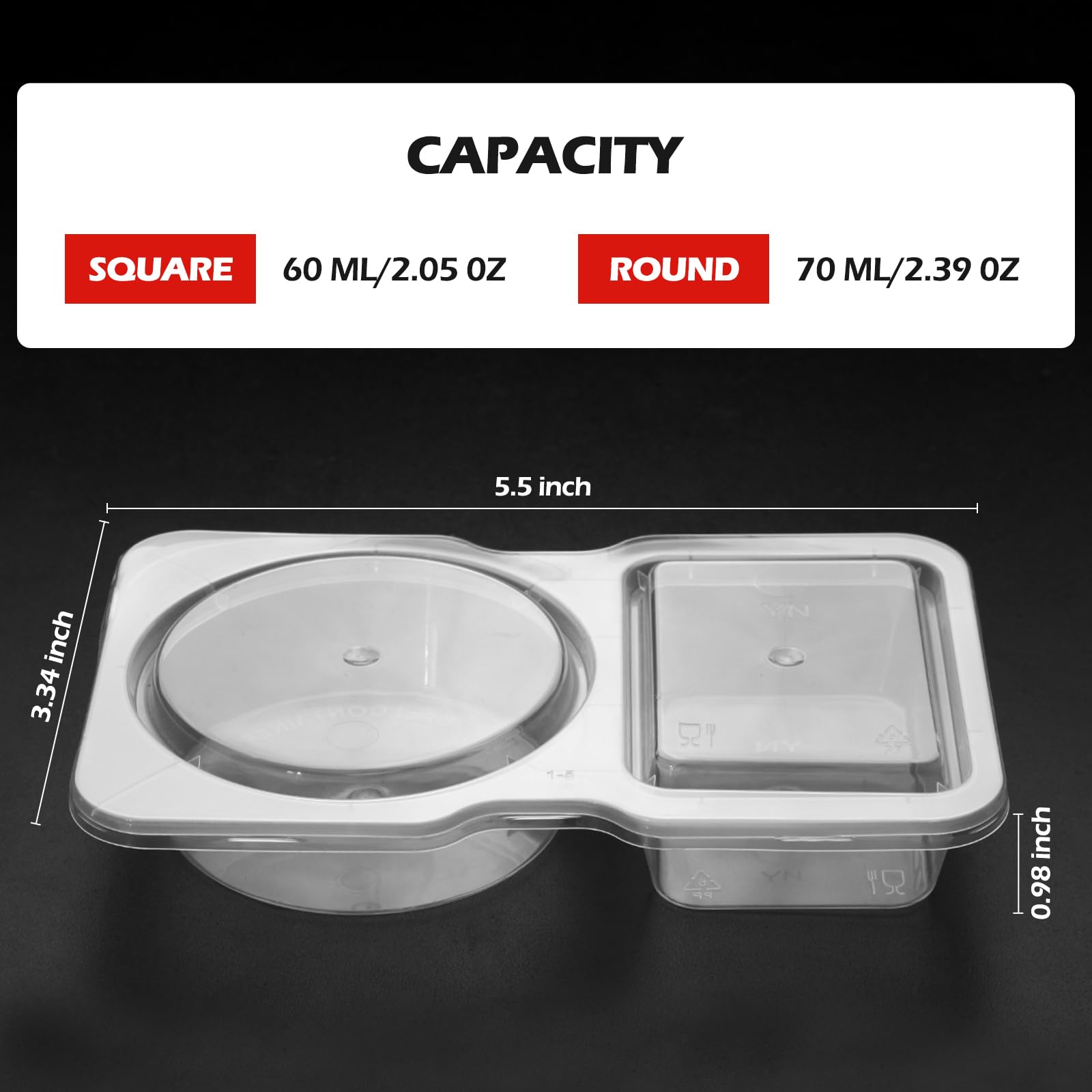 Reusable Plastic Sauce Contain - Food And Snacks For Picnic review and price