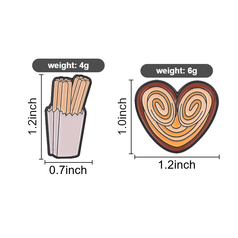 Funny Snack Enamel Pin, Churro - Food Lovers Snacks review and price