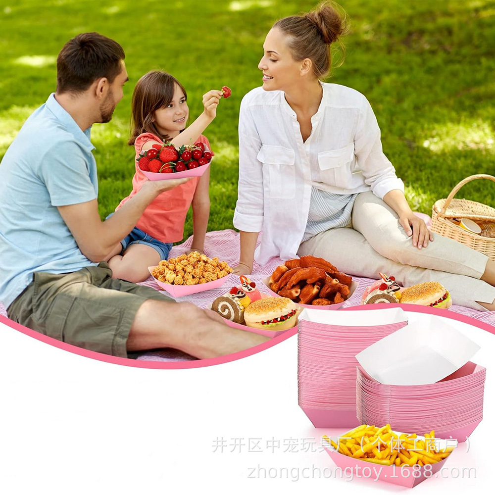 6-30pcs Solid Color Paper Boat - Food Snacks For Baby Shower review and price