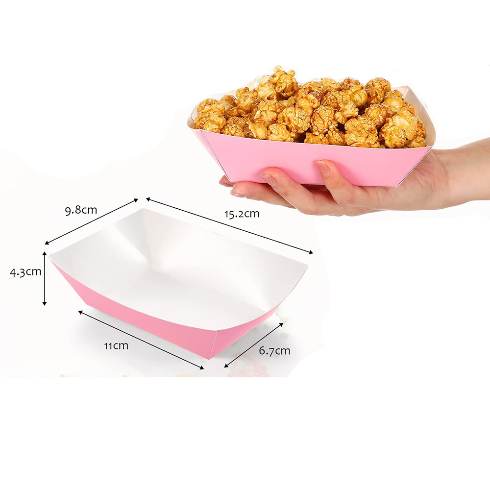 6-30pcs Solid Color Paper Boat - Food Snacks For Baby Shower review and price